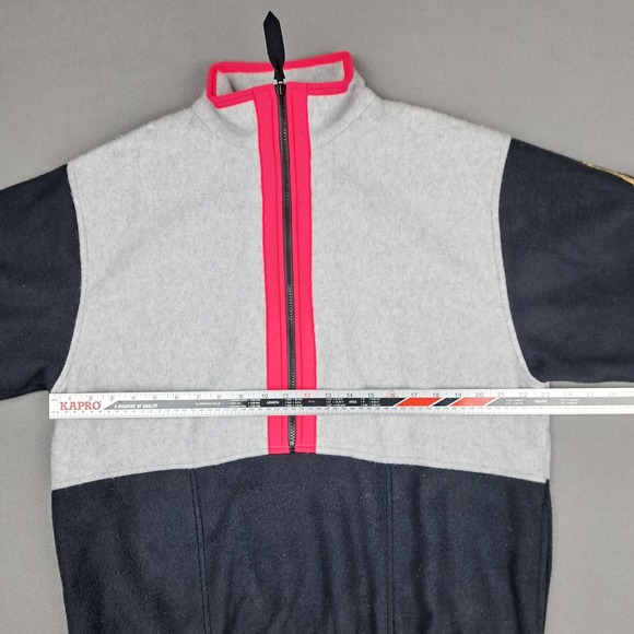 Vintage Ocean Pacific Fleece Jacket Mens Medium Colorblock Neon Ski Patch 90s EC - Picture 6 of 14